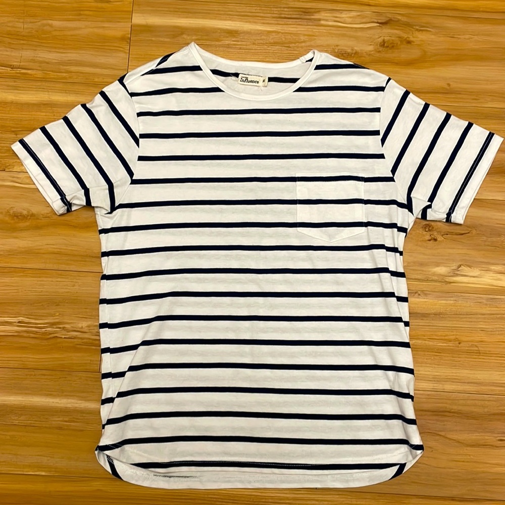 Another Influence Striped T-Shirt (Size: M)